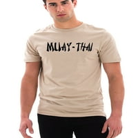 Muški Muay Thai Fighter V krema C majica 2x-velika krema