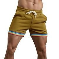 Muške kratke hlače Čvrste boje dugih hlača Pocket CrckString labavi povremeni sportski trčanje ravnih