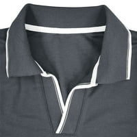 Muški majice s dugim rukavima Ležerne prilike Ljeto Rever V izrez Tors Lagane udobne pamučne majice