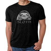 Pop Art Muška premium Blend Word Art Majica - Sloth