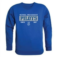 Republički 544-617-Ryl- Bethel University Pilots osnovao je duksev Crewneck, Royal - Veliki