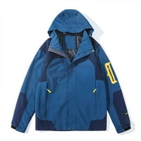 Ketyyh-CHN zimski kaputi za muškarce Ležerne prilike dugih rukava dolje jakna s džepovima B, 2xL