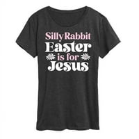 Blesav zec Uskrs je za grafičku majicu kratkih rukava Isusa muške