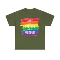 Ljubav je osjećaj nije rodna majica LGBT majica Ljudska desna majica Pride