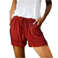 Asdoklhq Summer Shorts za zagled za žene $ 5, Ženska plus veličina Žene plus veličine Comfy vučnica