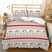 Božićni ultra mekani prepušta premium posteljina sa jastučnim kabinama Poklopac Poklopac kompletter lagane prekršajnog stila Twin