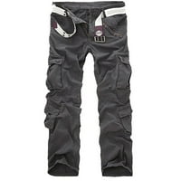 Outfmvch muške hlače Teretne hlače Žene Ležerni pamuk Multi-džep na otvorenom Radni pantalone Tergo