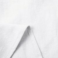 Muška ljetna posteljina labav postolja COLLARS-u boji Majica kratkih rukava majica za muškarce Kompresija
