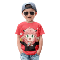 Japanski anime špijunsku porodicu Kawaii Anya Forger Ljetna modna majica kratki rukav Cartoon casual top dječja majica odjeća 3- godina odjeća za majicu, A-2xS