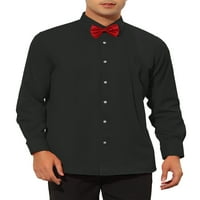 Lars Amadeus Tuxedo košulje za muške slatke majice sa čvrstim haljinama sa kravate