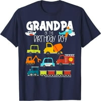 Djed rođendanske dječake Porodično podudaranje vlaka majica vatrogasne kamione