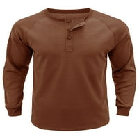 Bomotoo muškarci T majice gumb za bluzu u boji prema dolje Ljetni vrhovi Ležerne majica Sport Pulover