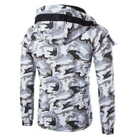 Ketyyh-CHN topli zimski kaputi za muškarce Hladna vremenska odjeća zadebljana zgušnjava jakna bijela,