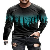 Muškarci Ležerne prilike Majica Jesen grafički ispis Dugi rukavi Napuljava ulična odjeća