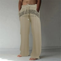 Pedort muške ravno-fit jogger hlače duge hlače za nogavice podstavljene casual pantalone Khaki, XL
