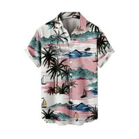 Muška majica Casual Turizam za odmor Plaža Trend Leisure 3D digitalni ispis Havajska majica kratkih