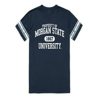 Morgan Državni univerzitet nosi nekretninu majicu mornarice