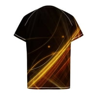 Aufmer ljetne majice za atletičke košulje za muškarce, muški casual okrugli vrat 3D digitalni ispis