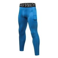 Muški sportski trening Bodybuilding Workout Fitness Long Hlatke Sportske hlače Plava XXL