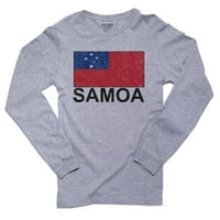Samoa zastava - posebna vintage izdanje muške majice dugih rukava