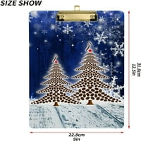 Božićni Xmas stablo čokolade plavo nebesko igračko odijelo od drveta i povlačenje za standardno pismo