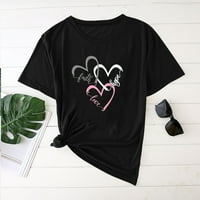 Sdjma Valentinovo Ležerne prilike, kratki rukav tiskali na vrhovima za majicu