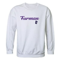 Furman University Paladins Script Crewneck pulover Duks duks bijeli xx-veliki