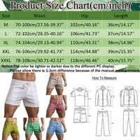 B91XZ muški kratke hlače Ležerne prilike, Summer Solid Boja Velike džepove Hlače Pocket Džepne crtanje
