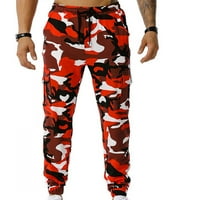 Homedles Muški jogger hlače - Novi casual modni patchwork čipke za rastezanje rastezane strape duljine