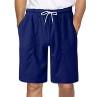Slim Fit Hlače za muškarce Sportske kratke hlače prugasta trčanje dno ljetne trening pantalone sa džepovima Elastični pojas za prozračne kratke hlače