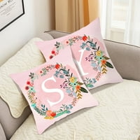 -8jcud bacač jastuk ružičastim engleskim slovom breskve kože pliša jastuk kauč kauč na kauč na kauč