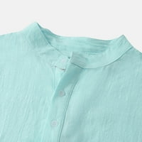 Muška stand-up ovratnik pulover majica kratkih rukava Summer casual pamučne majice