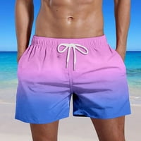 Ljetno čišćenje muške hlače za muške ljetne gužve za muške ljetne kratke hlače s džepovima plus gradijentni