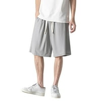 Hlače za muškarce rade casual slim fit pamučne kratke hlače elastična struka nacrtavajuće ljetne plažne kratke hlače