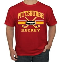 Wild Bobby Grad Pittsburgh Hokej Fantasy Fan Fantas Fan Sports Muška majica, Crvena, 3x-velika