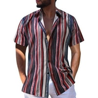 DTIDTPE majice za muškarce, ljetne ed poklopljenog ovratnika Ležerne prilike jednoj majica Muški vrhovi