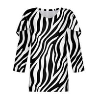 Vrhovi dugih rukava za žene HHEI_K majice za petal za žene Ispis grafičkih tinas bluze Uniform kombinezon