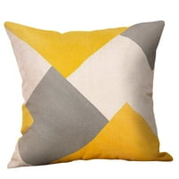 Verpetridure Geometrijski posteljinski jastučni jastučni jastuk Case Žuta geometrijska jesen Jesen jastuk pokrivač ukrasni
