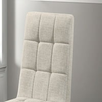 Bež tkanine biskcionalne stolice sa bočnim ležaljkama set stolica Namještaj za trpezarije Elegantna