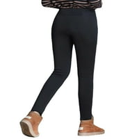 Biekopu zimske hlače Termičke gamaše visokog struka za žene Flannel Streetwear pantalone za žene zimske