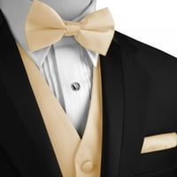 Najbolji tuxedo Muška formalna, vjenčana, maturalna, rođena, tuxedo prsluk, luk-kravata i hankie set