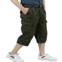 Groanlook muški dno elastične struke pantalone za pravu noge casual loungewear pune boje muškarci opremljeni
