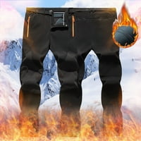 Duks za muškarce muške pantalone za planinarenje u boji vjetrootporne radne pantalone toplo obložene
