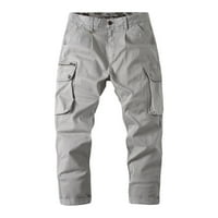 Ljetne štedne klirence teretna hlače za muškarce Ležerne prilike za traperice Modni džepni trend muške mikro elastične tanke muške traperice