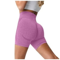 Umitay ženske joge hlače plijen prozračne joge nose čvrstu boju elastične visoke strukske vježbe bazne hlače