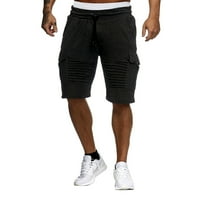 Muški kratke hlače Streetwear Sportski prugasti džep Slim Fit Capris Trening muških kratkih hlača