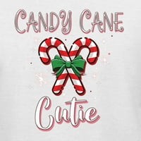 Divlji Bobby, Candy Cane Cutie Božićni džemper Unirajte grafičku kapuljaču Duks, bijela, srednja