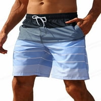 Striped plaže kratke hlače Muške modne kupaće kostime ukras Trunk teretana Fitness Hlače Muške gaćice