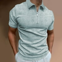 Košulje za bluza sa zatvaračem na zatvaraču na zatvaraču za vossov muški, majica s kratkim rukavima