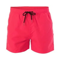 Zuwimk Swim trunks muškarci, muške kuhajuće deblo Brzo suho kupaće ploče Hlače kupaći kostimi s mrežnim oblogom i džepovima crvena, 4xl